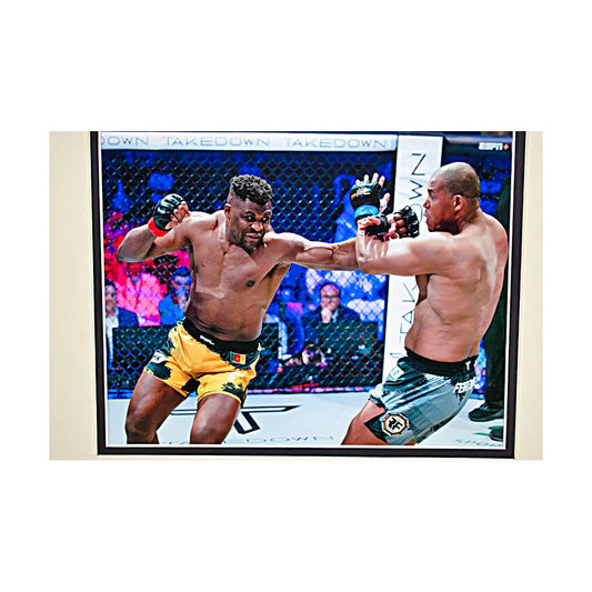 PFL Fight Used Octagon Framed Collage | Ngannou vs. Ferreira