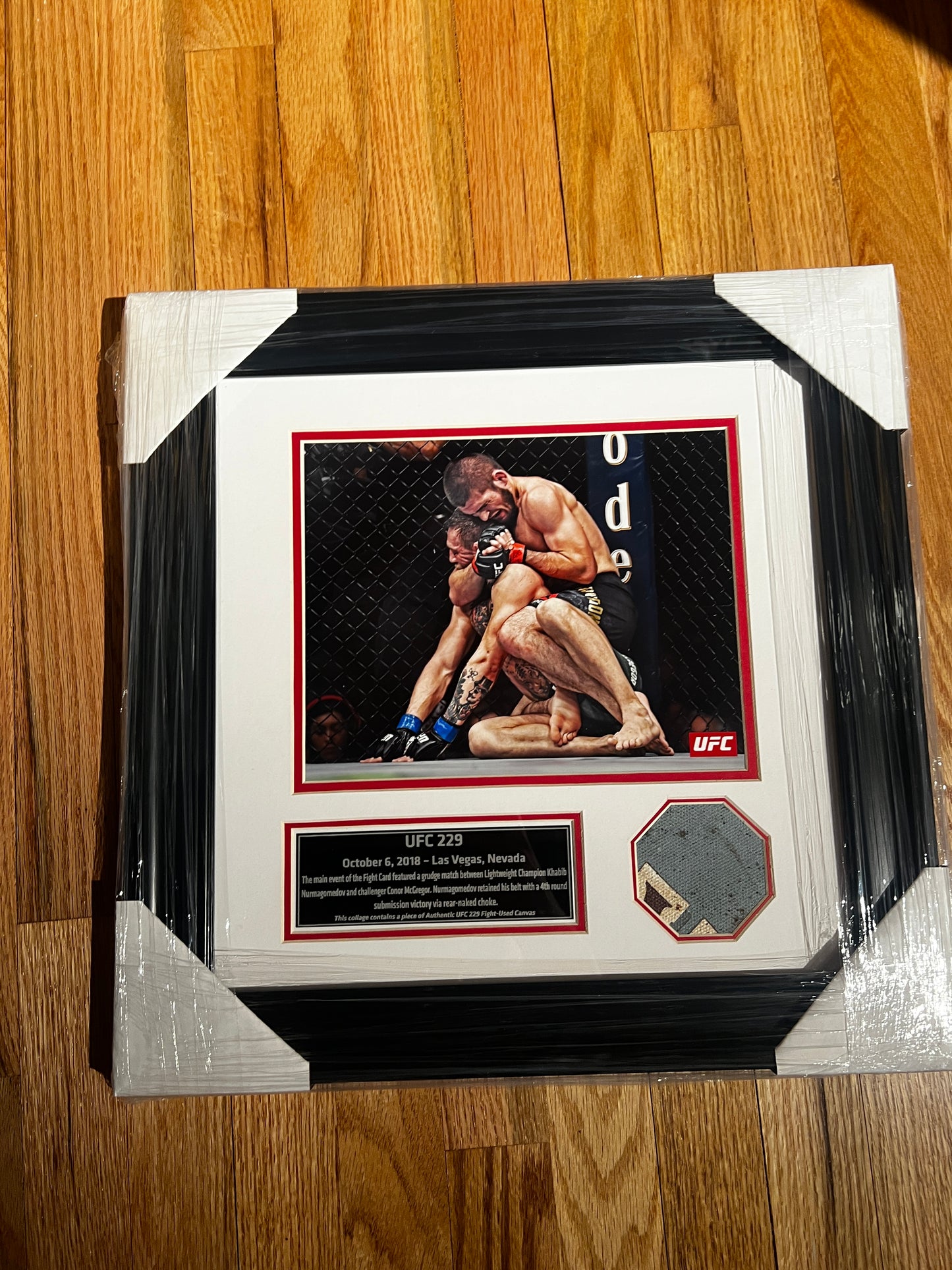 UFC 229 Fight Used Octagon Framed Collage | McGregor Khabib Nurmagomedov