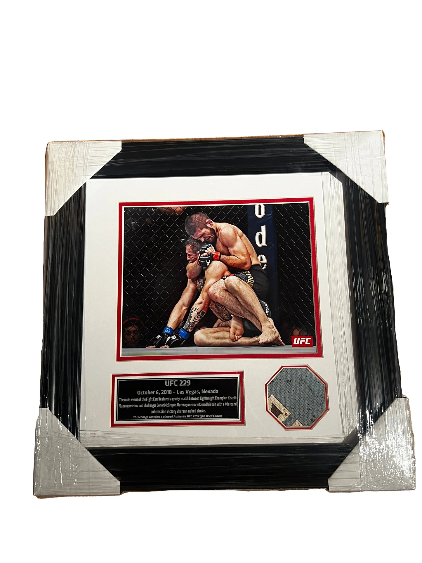 UFC 229 Fight Used Octagon Framed Collage | McGregor Khabib Nurmagomedov