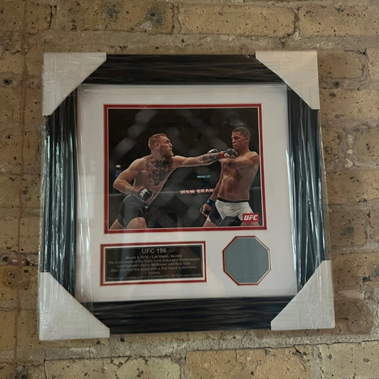 UFC 196 Fight Used Octagon Framed Collage | McGregor vs. Diaz