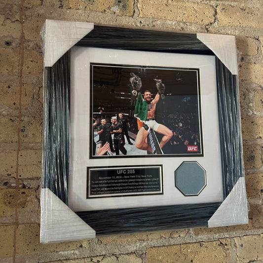 UFC 205 Fight Used Octagon Framed Collage | McGregor